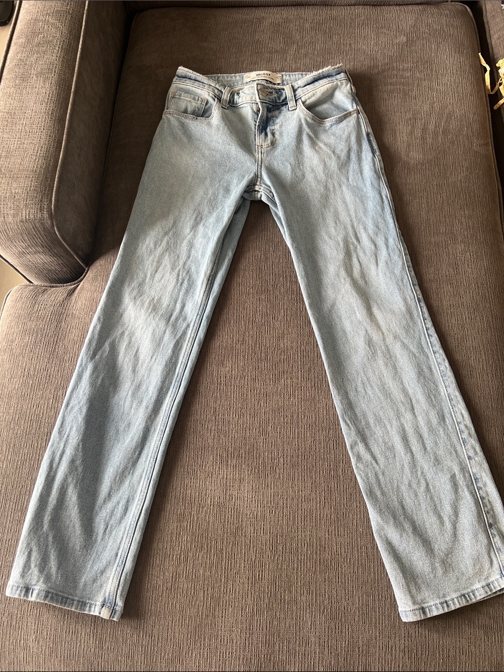 Hollister Light Blue Straight-Leg Women's Jeans
